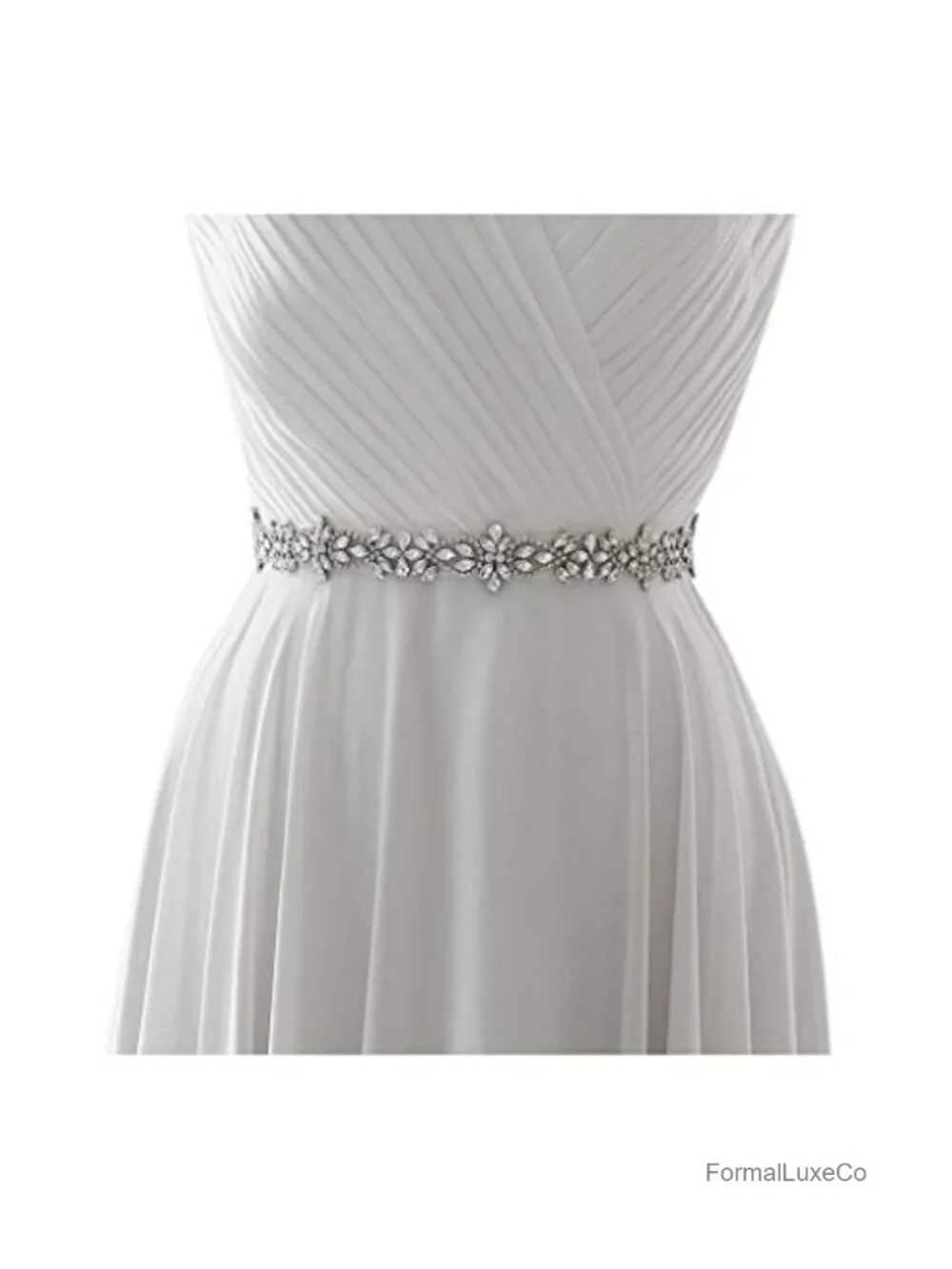Rhinestone Bridal Belt Sash for Wedding Prom Gown